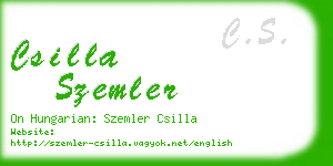 csilla szemler business card